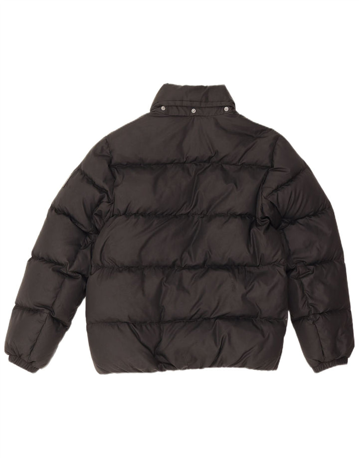 Jachetă căptușită Tommy Hilfiger pentru băieți 13-14 ani, poliester negru