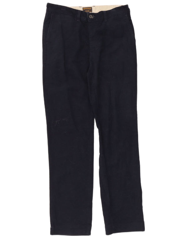 Pantaloni chino drepți pentru bărbați Woolrich L33 L33 bumbac bleumarin