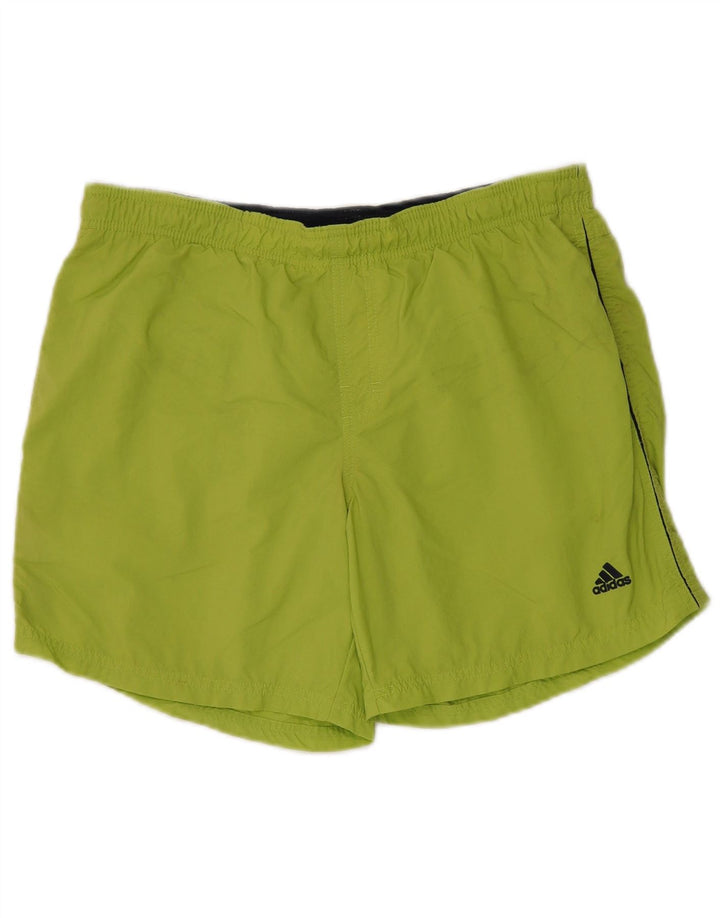 Pantaloni scurți sport pentru bărbați Adidas, verde mediu din poliamidă
