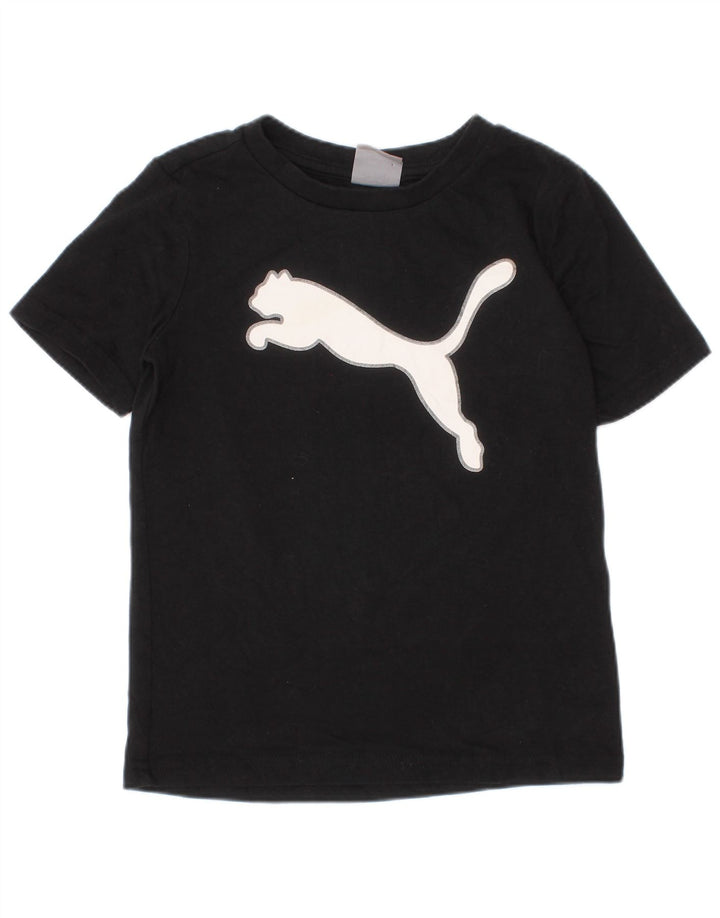 Tricou grafic Puma pentru băieți Top 3-4 ani negru