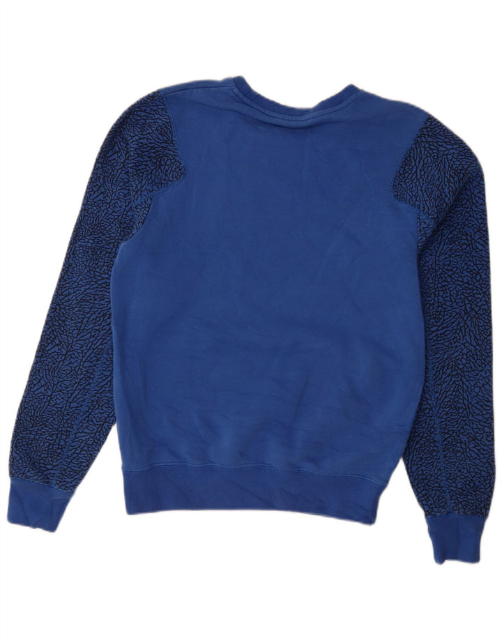 Hanorac pentru bărbați Jordan cu model abstract Jumper mic, albastru, bumbac