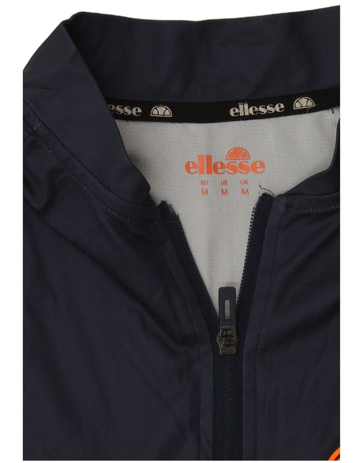 Trening pentru bărbați Ellesse, cu fermoar, cu gât, cu pulover, colorat, mediu, bleumarin