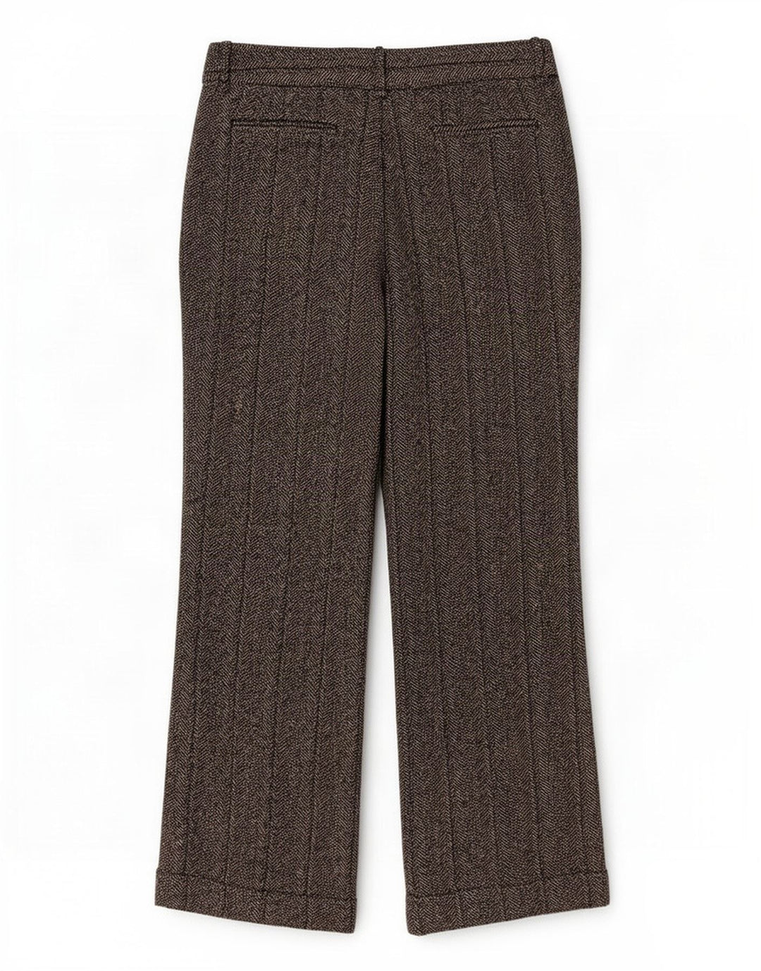 Pantaloni casual pentru femei Bootcut Zara EU 40 Medium W30 L30 Gri Herringbone