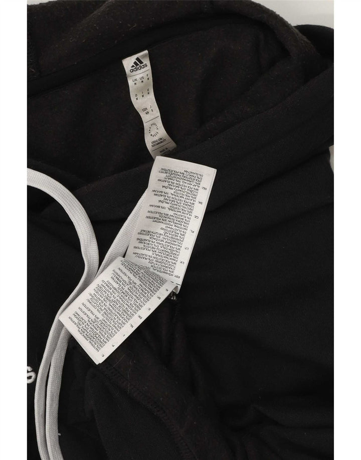 Pulover Adidas pentru bărbați, bumbac mediu negru
