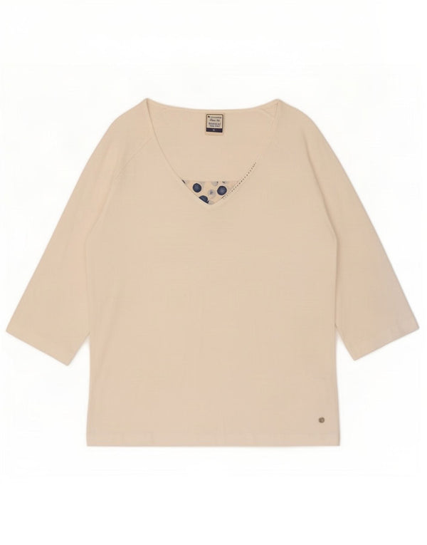Champion pentru femei Easy Fit Top cu mâneci 3/4 UK 18 XL, bumbac alb