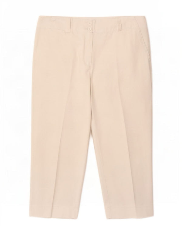 Pantaloni capri Nike Dri Fit pentru femei UK 14 Medium W32 L22 Poliester alb