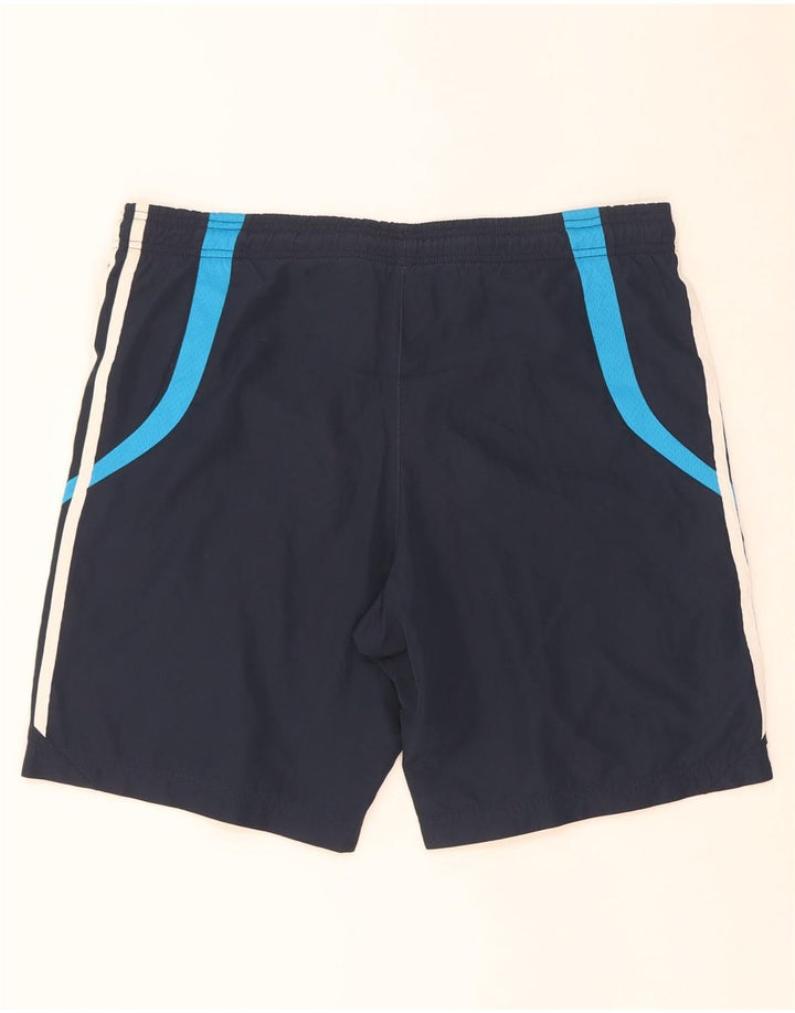 Pantaloni scurți sport Adidas pentru bărbați, medii, bleumarin, poliester color bloc