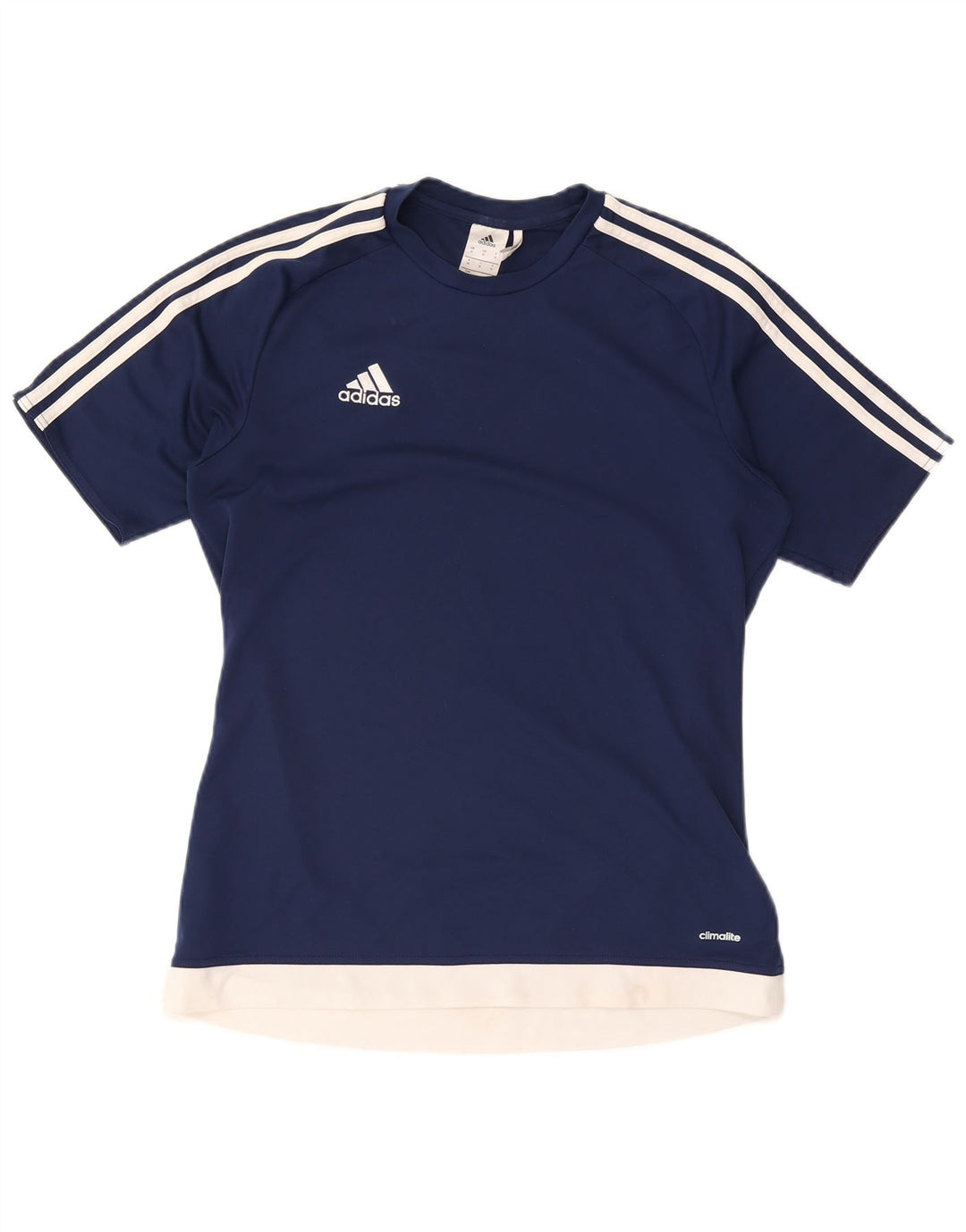 Tricou ADIDAS Climalite pentru bărbați Top Mediu Bleumarin Poliester Colorblock