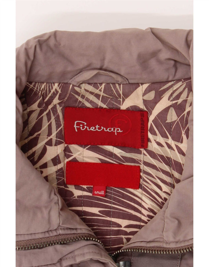 Firetrap Bomber Jacket pentru femei UK 10 Small Grey Bumbac