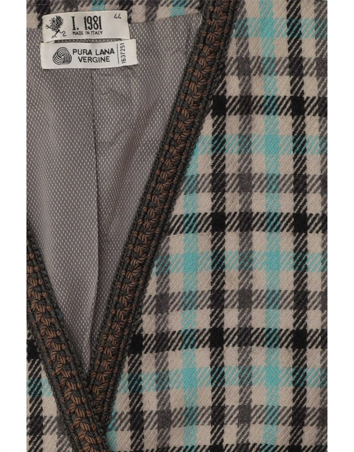 Jachetă Vintage Femei Blazer cu 3 nasturi IT 44 Medium, Multicolore