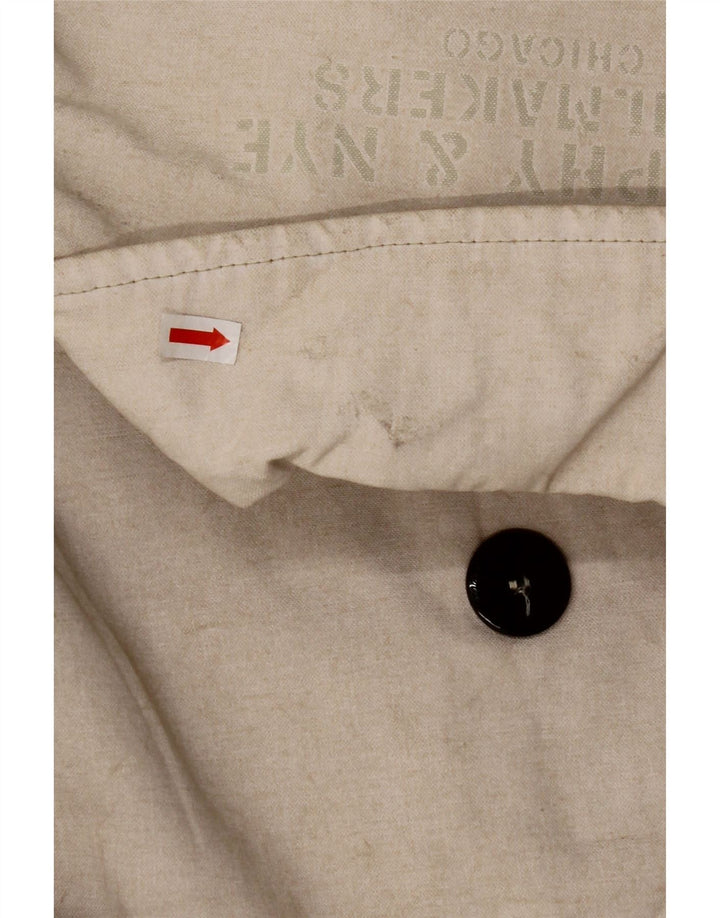 MURPHY & NYE Palton dublu pentru femei UK 14 Bumbac mediu bej