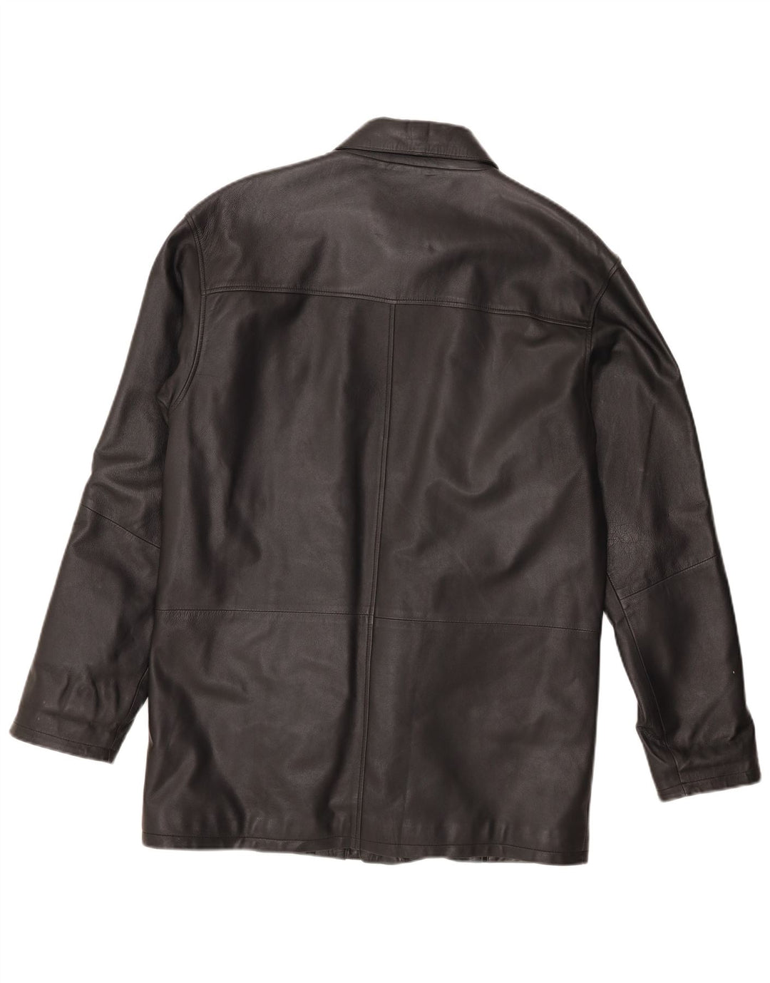 Jachetă de piele vintage pentru bărbați UK 44 2XL din piele neagră