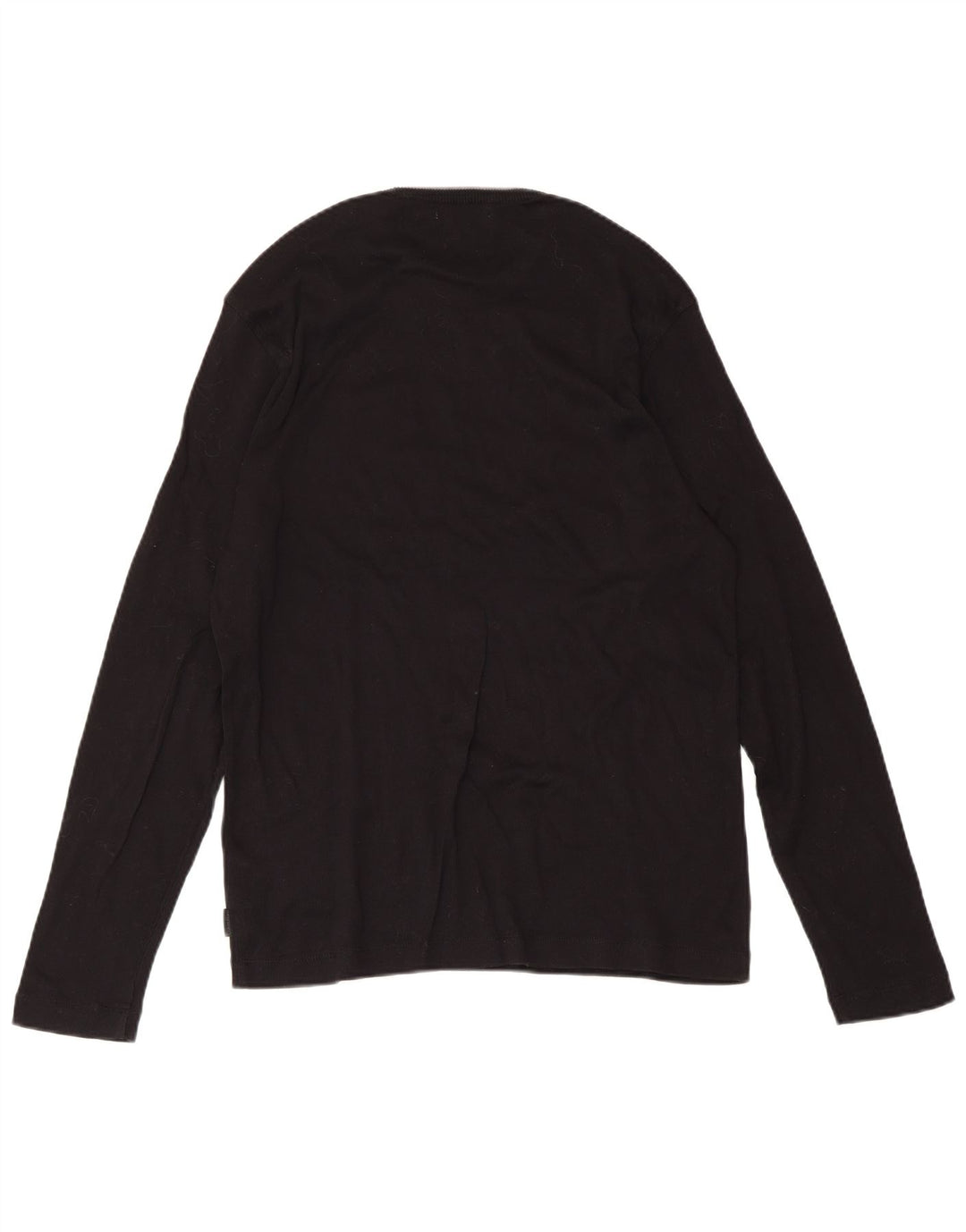 Pulover Calvin Klein pentru bărbați, cu gât crew, bumbac mediu negru