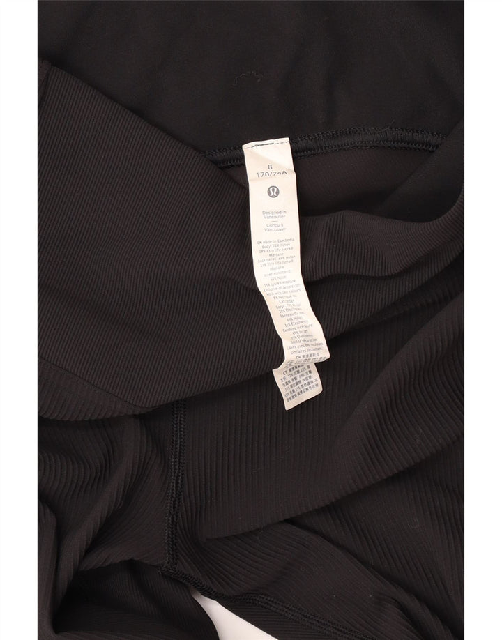 LULULEMON Leggings pentru femei US 8 Medium Black Nylon