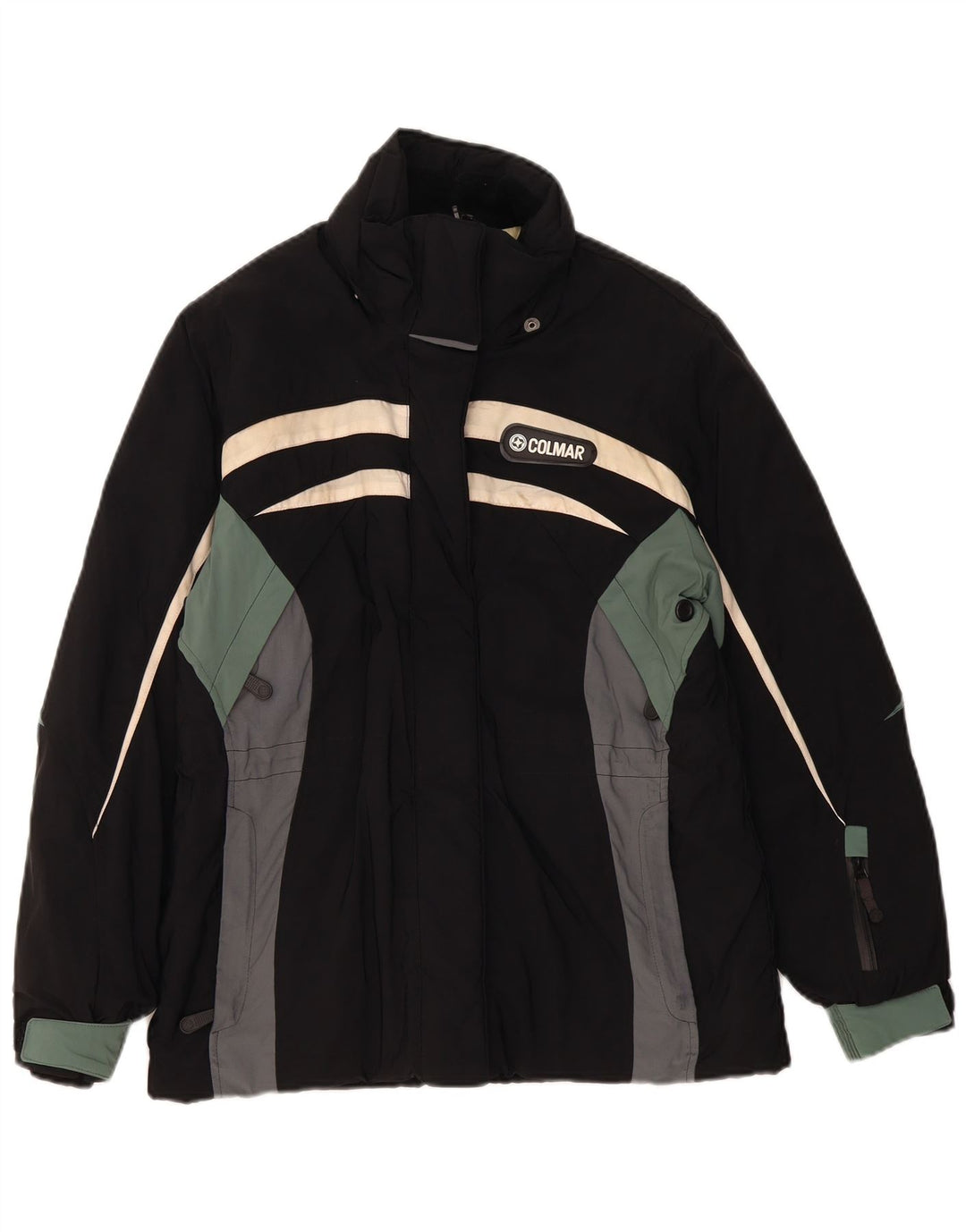 Jachetă de schi căptușită Colmar pentru femei IT 42 Medium Black Colorblock Sports