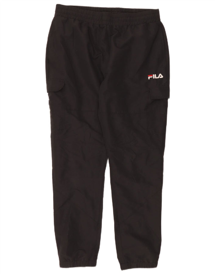 Pantaloni de trening Fila Cargo pentru bărbați Pantaloni de jogging Mari Poliester negru