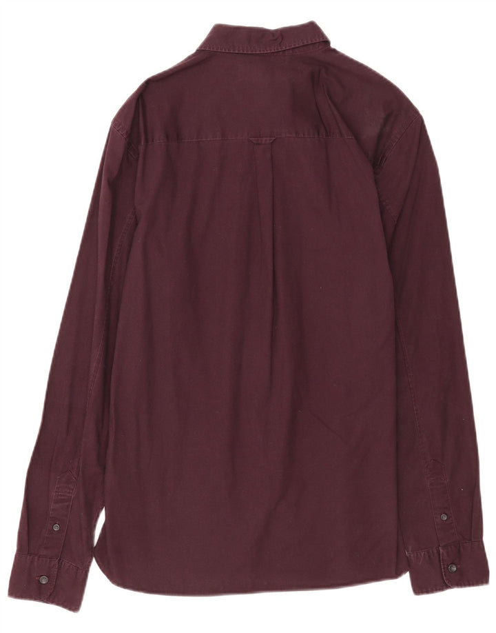 Cămașă bărbătească All Saints Bumbac Burgundy mic