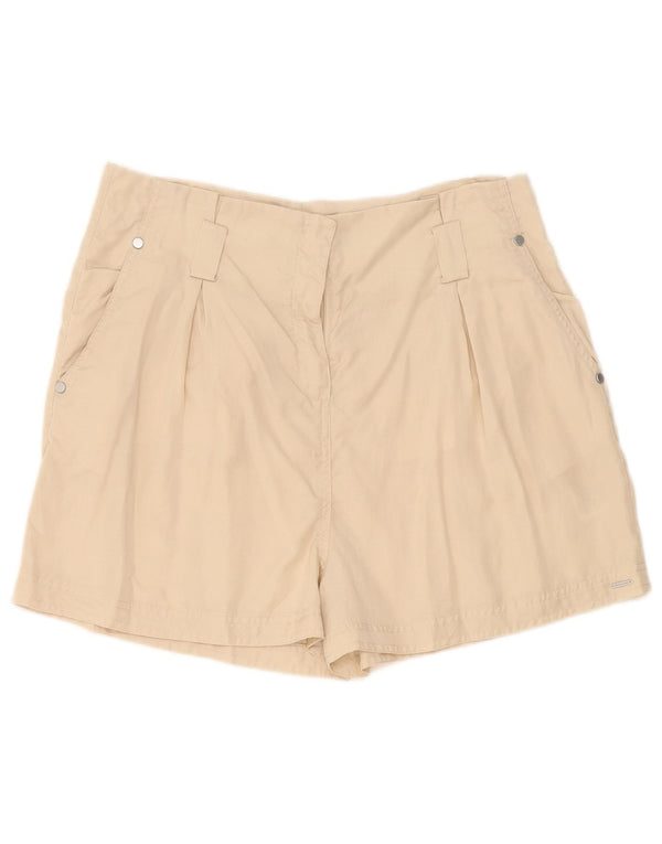 Pantaloni scurti chino cu talie înaltă Superdry pentru femei UK 14 Large W34 Beige