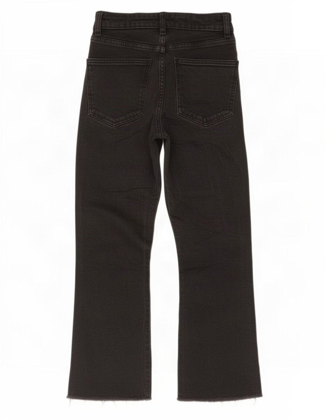 Blugi Zara pentru femei Crop Bootcut EU 36 XS W26 L23 Negri