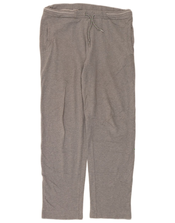 Pantaloni de trening pentru bărbați Hugo Boss, bumbac gri mediu