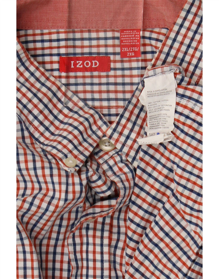 Cămașă Izod pentru bărbați 2XL, bumbac vichy multicolor