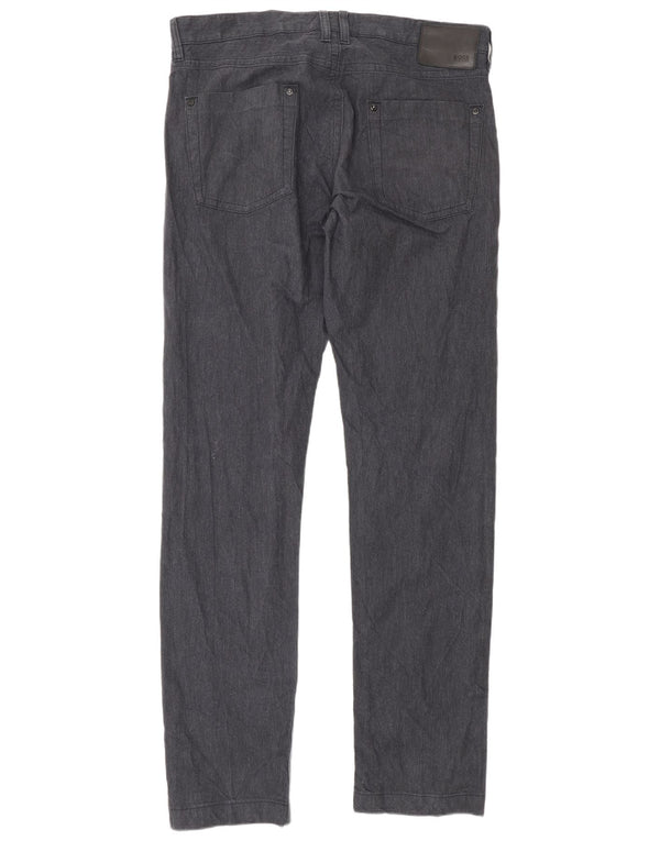 Pantaloni casual drepti pentru bărbați Hugo Boss Michigan W36 L36 bumbac bleumarin