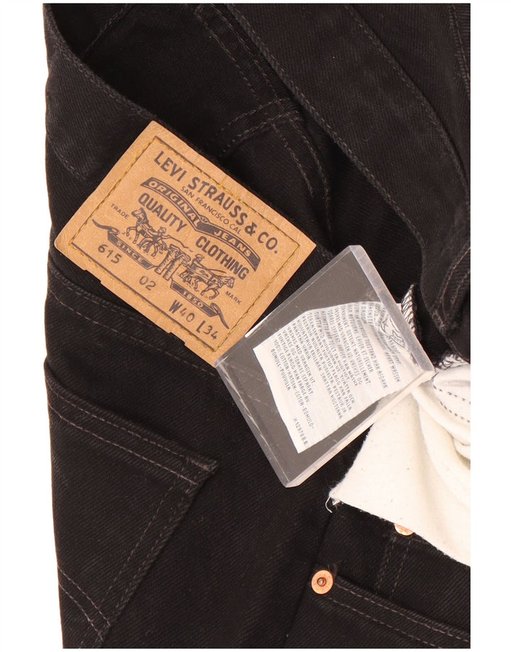 Blugi drepti pentru bărbați Levi's 615 W40 L31 bumbac negru