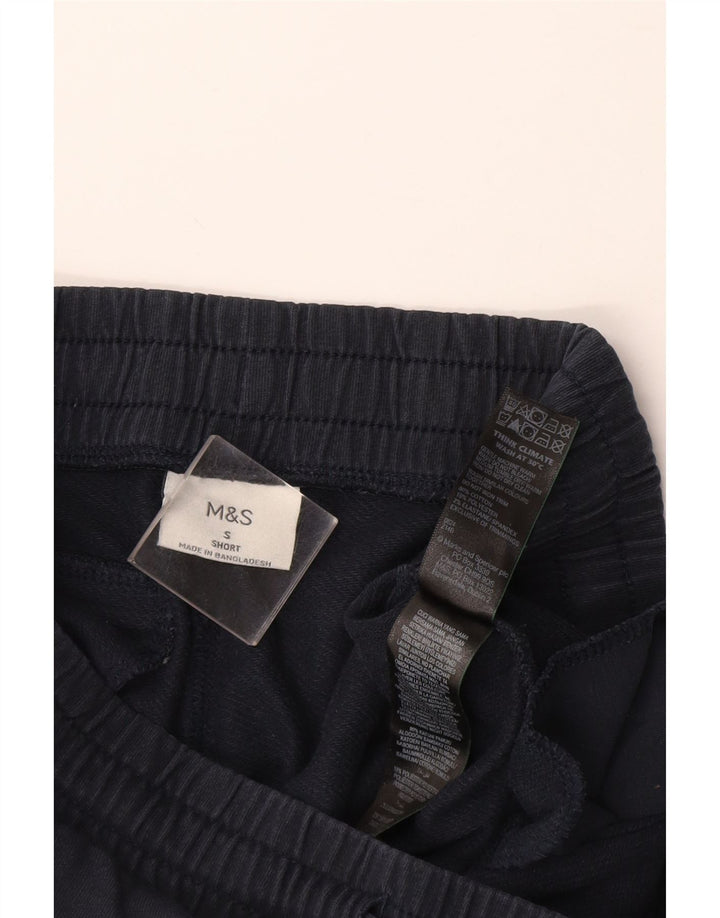 Pantaloni de trening pentru bărbați Marks & Spencer, mici, albastru, bumbac