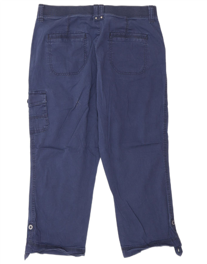 Pantaloni cargo pentru femei cu talie medie Lee US 12 Large W32 L22 Bleumarin