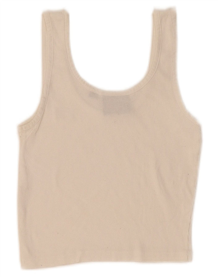 Dickies Crop Vest Top pentru femei UK 4 XS Alb