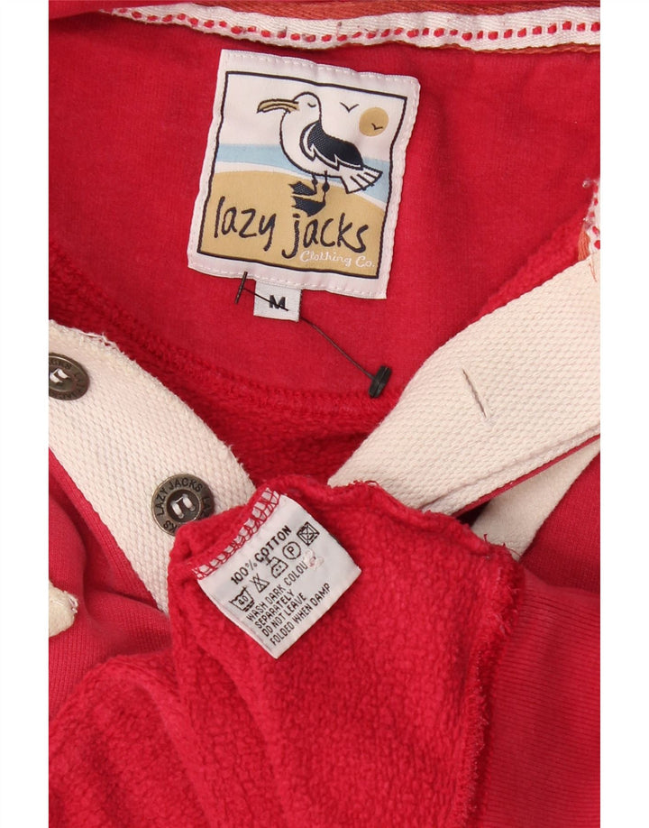 VINTAGE Pulover cu glugă grafic pentru bărbați, bumbac roșu mediu