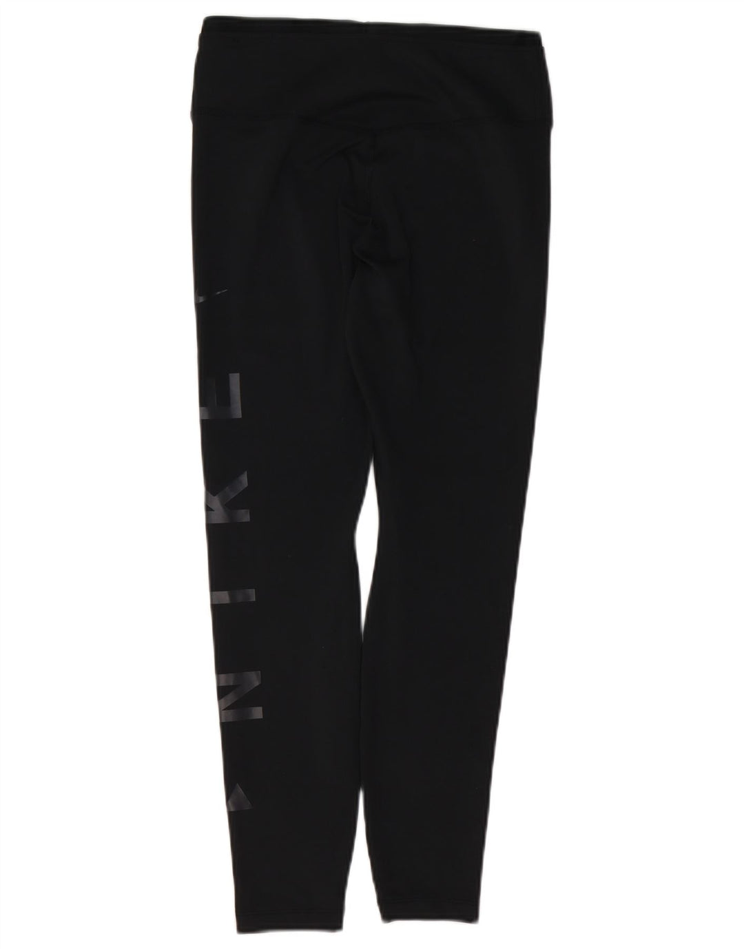 Leggings NIKE Dri Fit Graphic pentru femei UK 12 Poliester mediu negru
