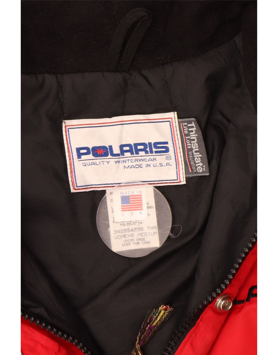 Jachetă de vânt pentru femei POLARIS UK 12 Medium Red Colorblock Nylon