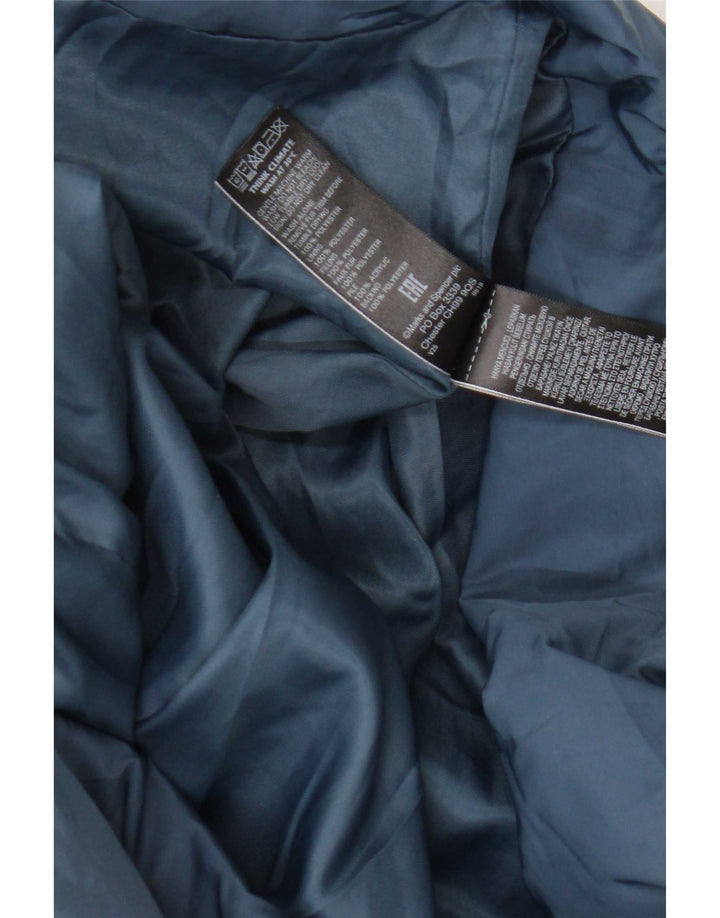 Palton căptușit cu glugă pentru femei Marks & Spencer UK 20 2XL Poliester bleumarin