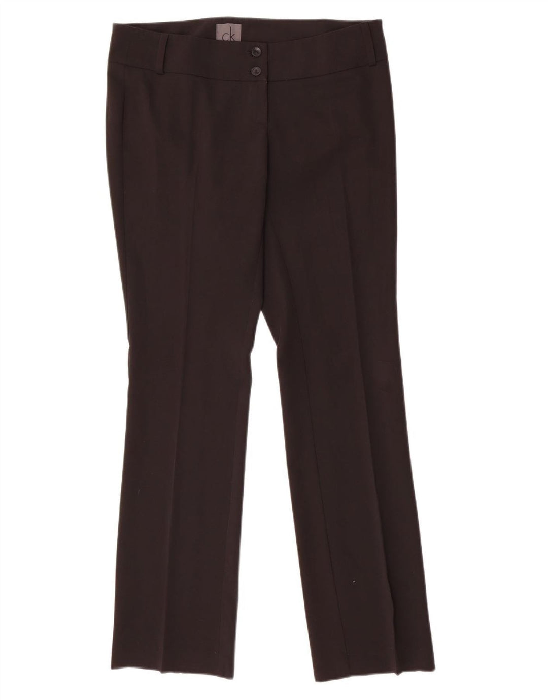 Pantaloni casual slim pentru femei Calvin Klein L32 L32 Poliester negru