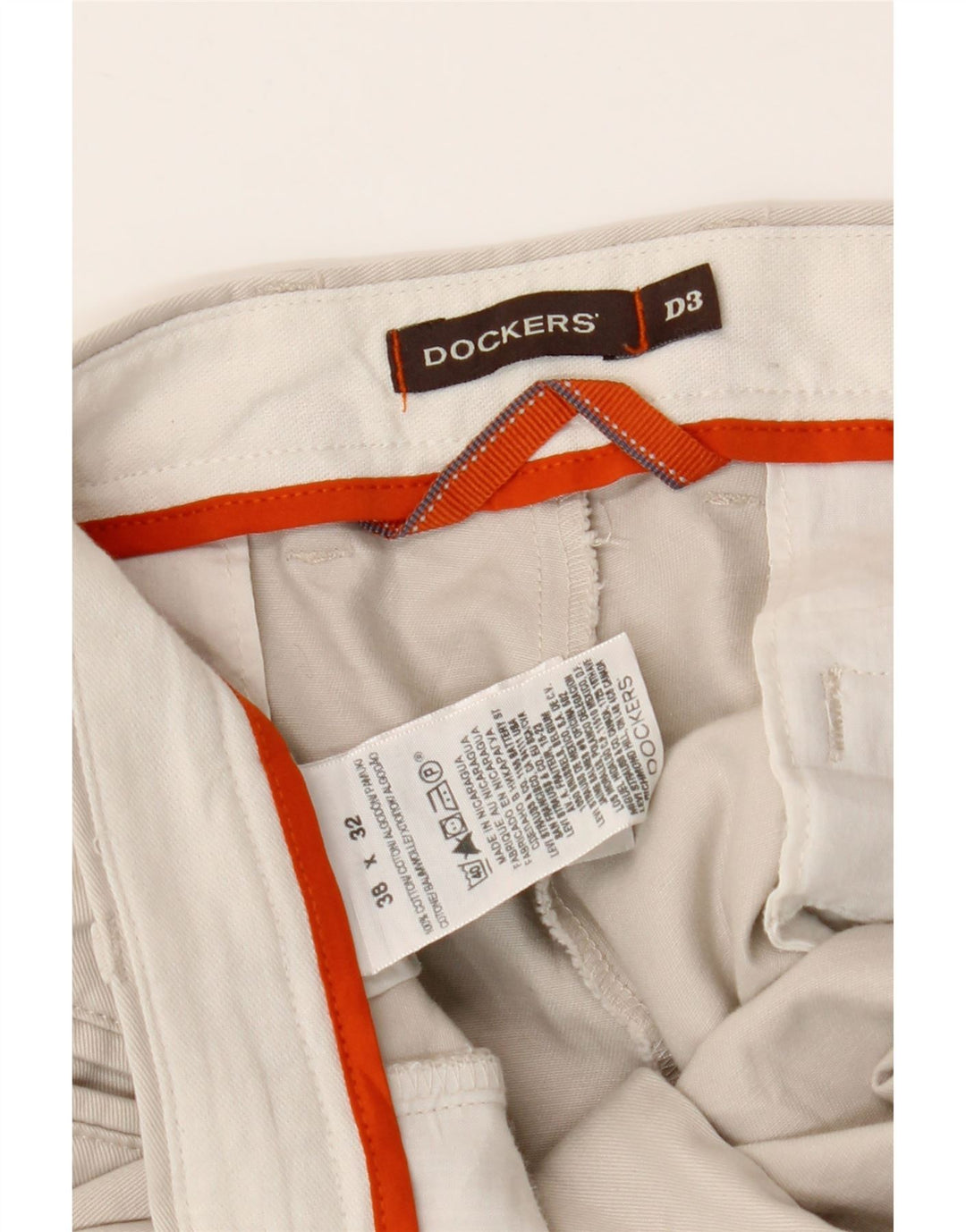 Pantaloni chino pentru bărbați DOCKERS L38 L32 din bumbac alb