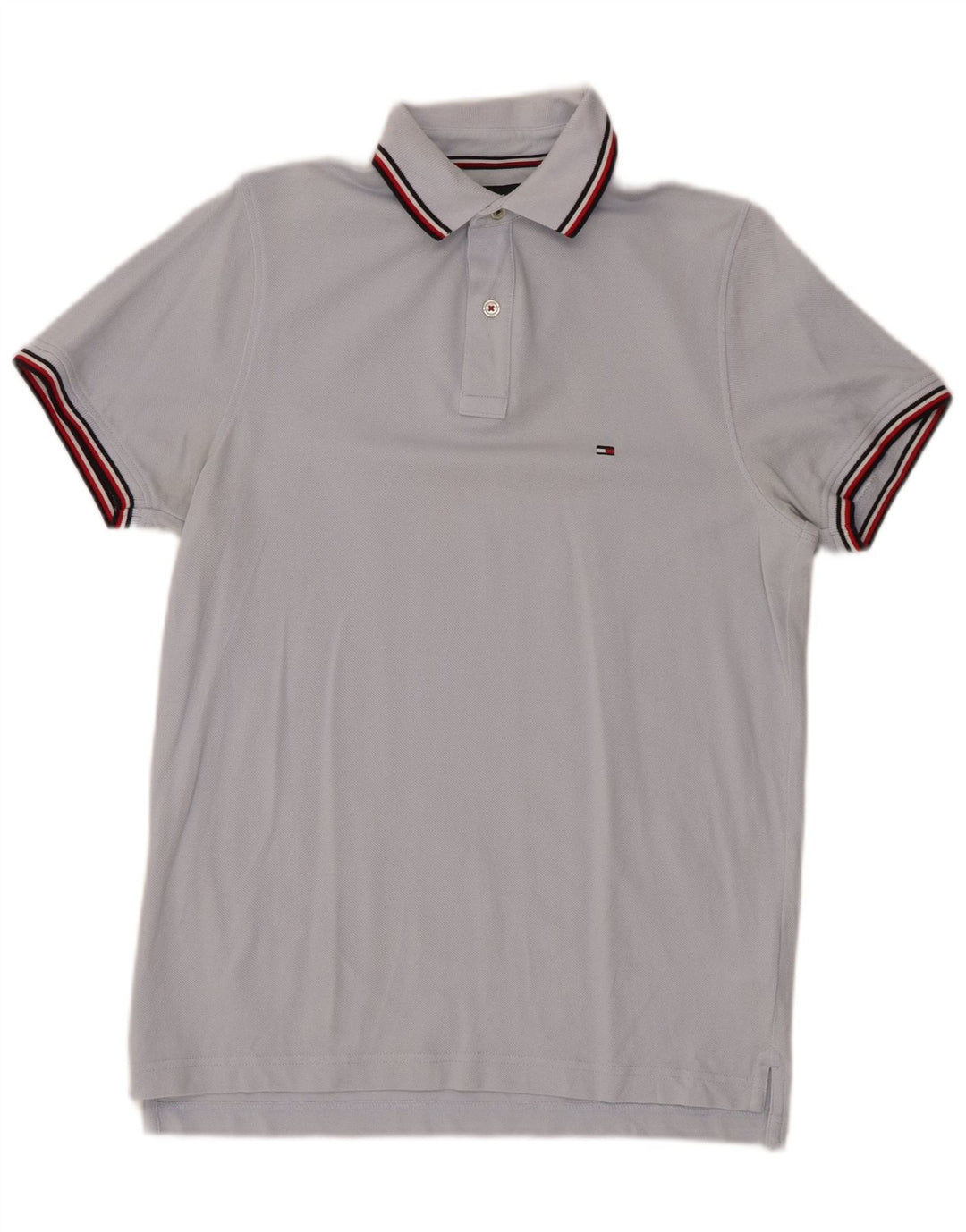 TOMMY HILFIGER Cămașă Polo Slim Fit pentru bărbați Bumbac albastru mic