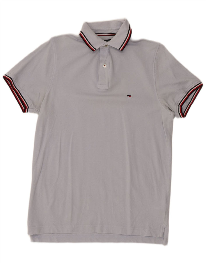 TOMMY HILFIGER Cămașă Polo Slim Fit pentru bărbați Bumbac albastru mic