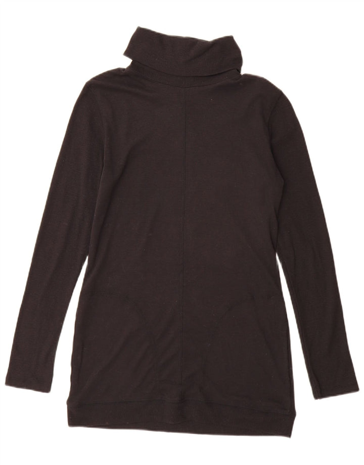Pulover pentru femei Marks & Spencer, cu paragate, cu gât rulat, UK 10 Mic Negru