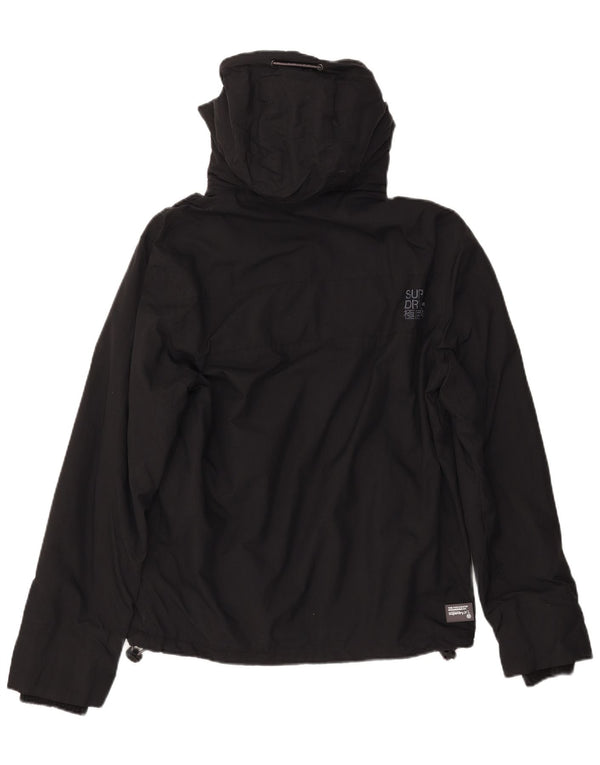 SUPERDRY Windcheater Graphic Windbreaker Jacket pentru bărbați UK 38 Medium Black