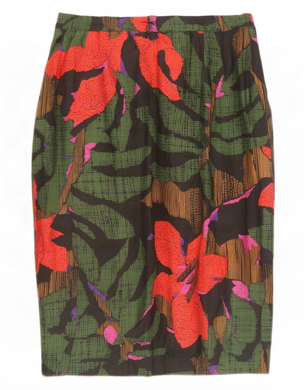Fusta Dreaptă Vintage Femei W24 XS Multicolor Floral