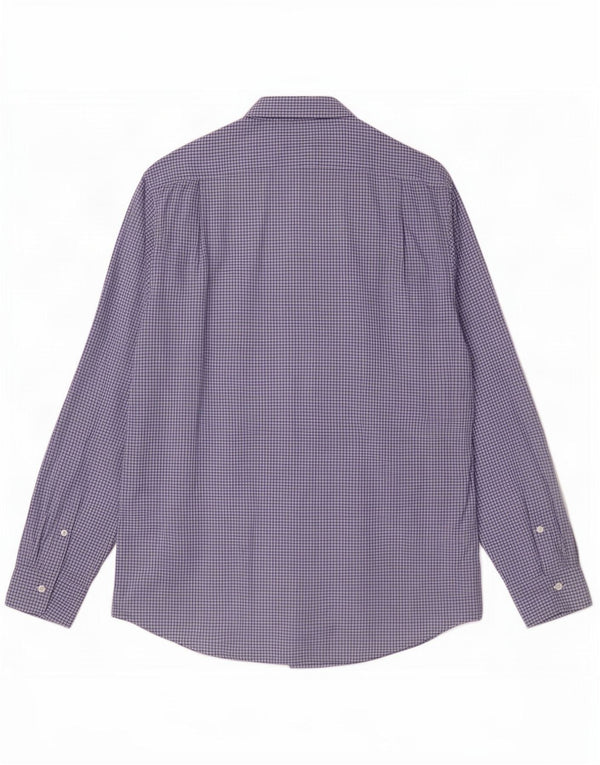 Cămașă Polo Ralph Lauren pentru bărbați 2XL, bumbac cu carouri albastre