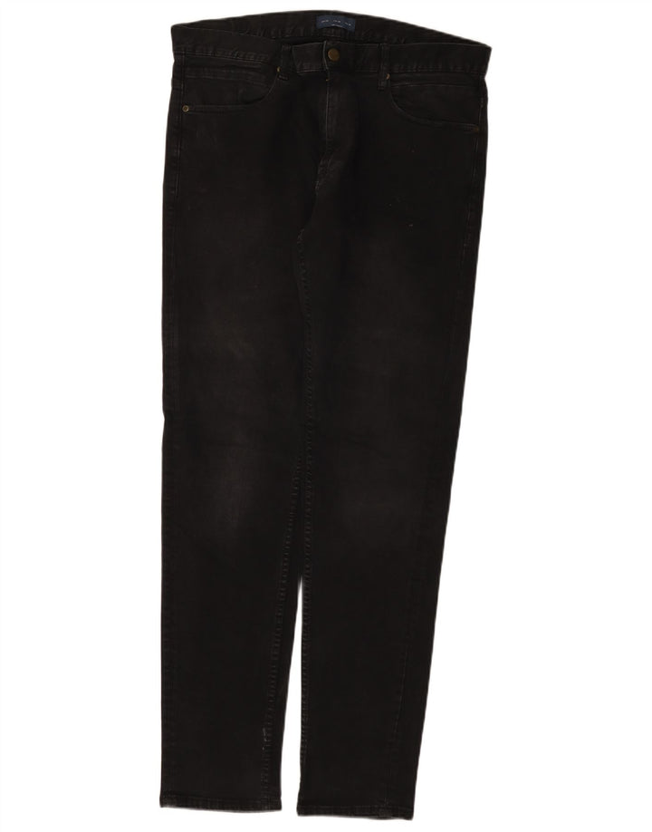 Blugi slim pentru bărbați Zara EU 46 XL W36 L33 Negri