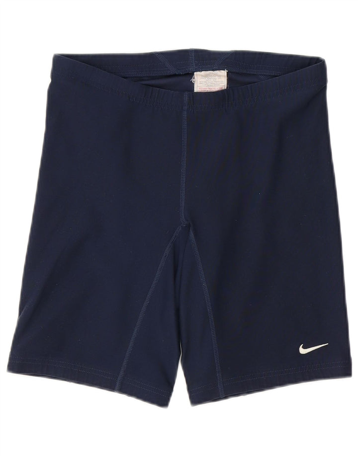 NIKE Mens Dri Fit Sport Shorts Medium  Navy Blue Polyester