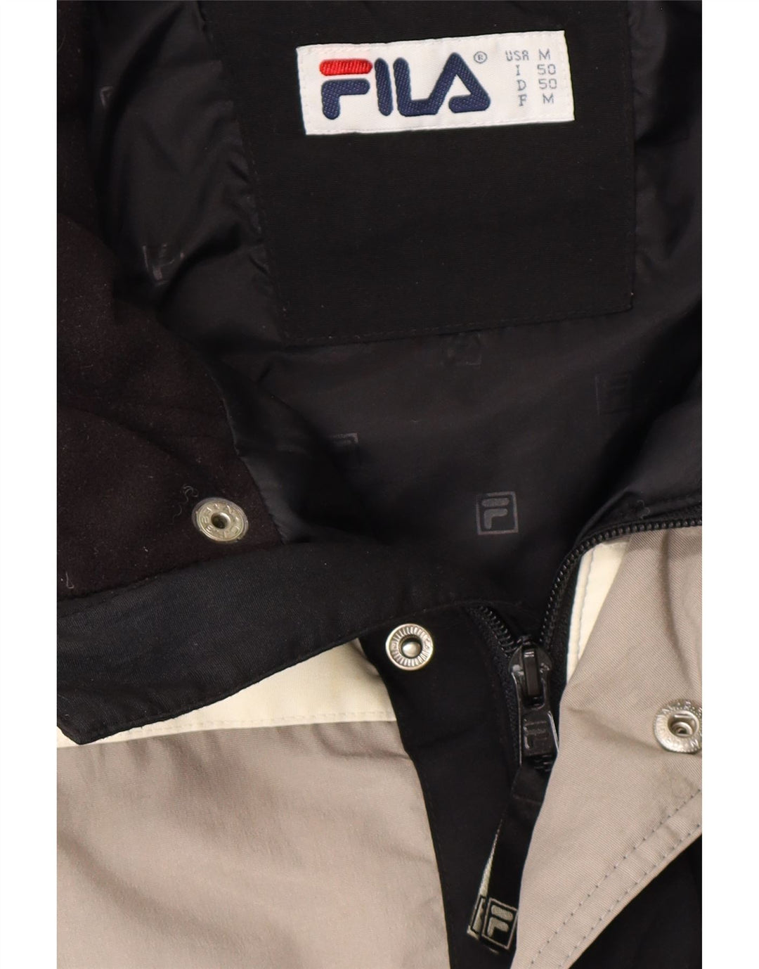 Jachetă căptușită pentru bărbați FILA UK 38 Medium Black Colorblock Poliamidă