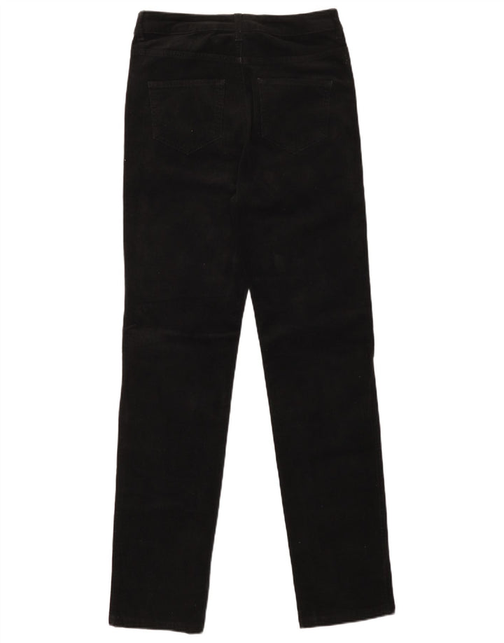MARKS & SPENCER Pantaloni din velur pentru femei UK 10 Small W28 L30 Black