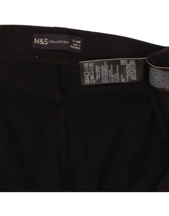 Leggings pentru femei Marks & Spencer UK 16, mare, negru, bumbac