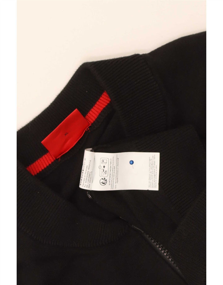 Pulover cardigan pentru bărbați Hugo Boss XL bumbac negru