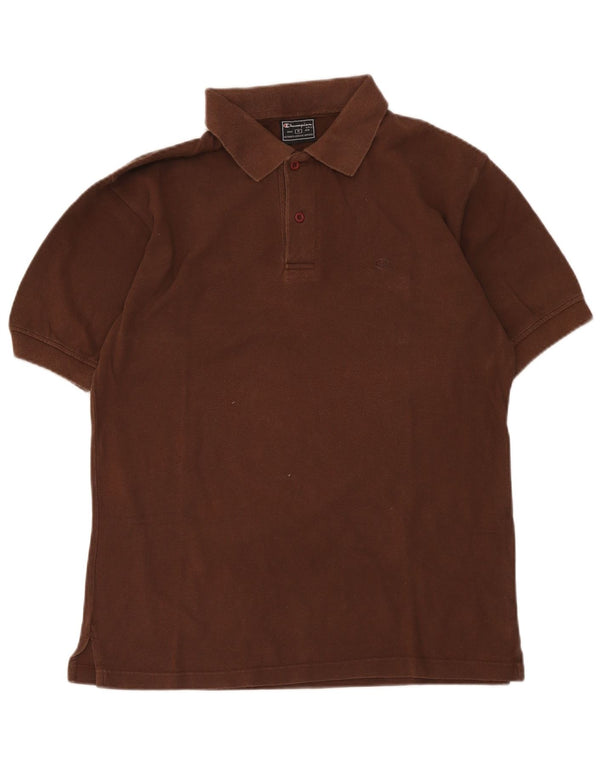 Tricou polo Champion pentru bărbați, bumbac maro mediu