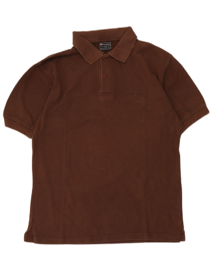 Tricou polo Champion pentru bărbați, bumbac maro mediu